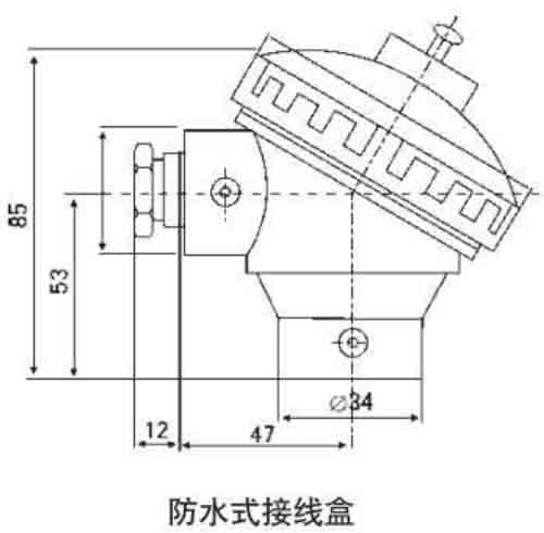 熱電阻防水接線盒結構圖